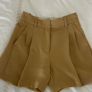 Wilfred Tan Pleated Women's Shorts